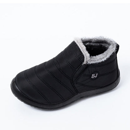 Ebeek™ Winter Female Slip On Flat Casual Shoes Waterproof