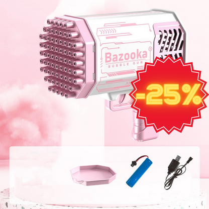 50% off | Bazooka Bubble Gun - Rocket 69 Holes Soap Bubbles