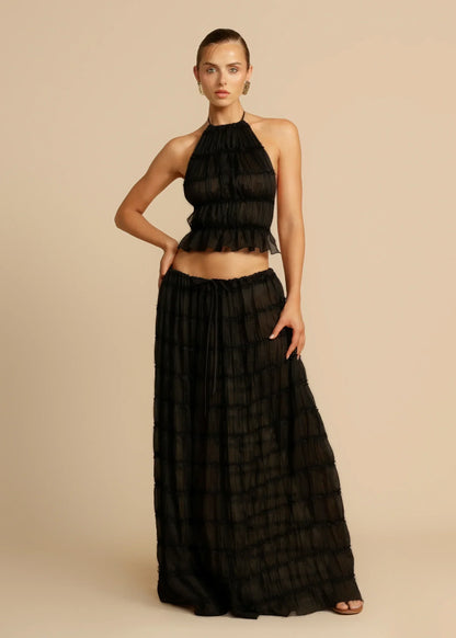 Yvonna™ | Chic two-piece pleated set