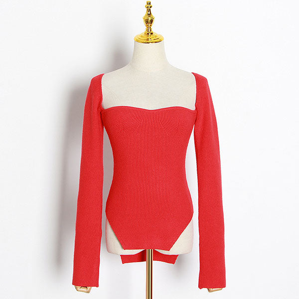 Ayesha™ | Loose-knit V-neck sweater