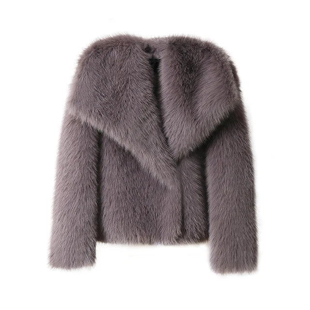 Axela™ | Elegant women's fur coat for stylish winter fashion 2024
