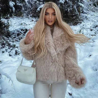 Axela™ | Elegant women's fur coat for stylish winter fashion 2024