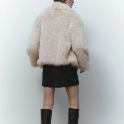 Axela™ | Elegant women's fur coat for stylish winter fashion 2024