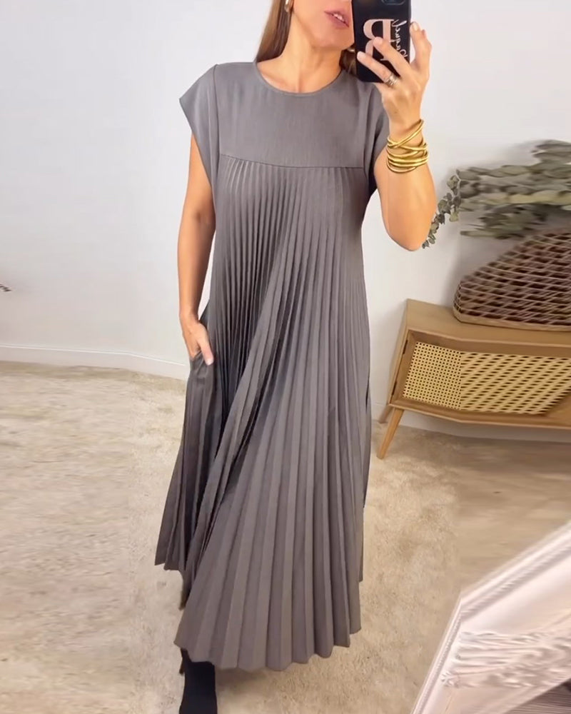 Seraphina™ | pleated maxi dress