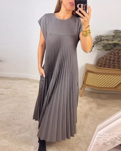 Seraphina™ | pleated maxi dress