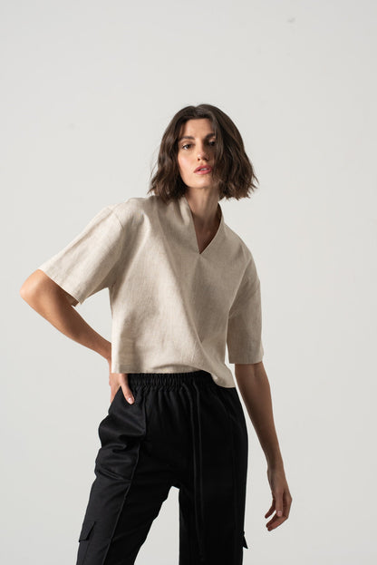Emil™ – Linen Top in Natural