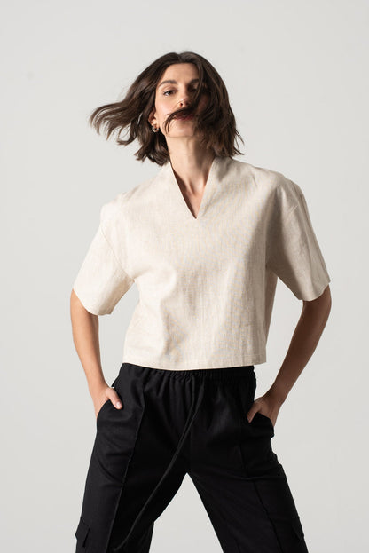 Emil™ – Linen Top in Natural