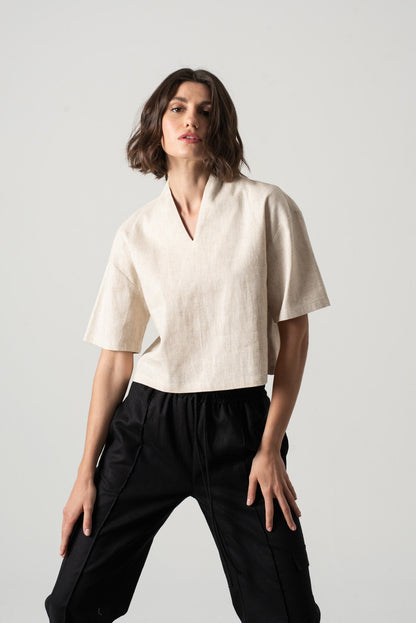 Emil™ – Linen Top in Natural