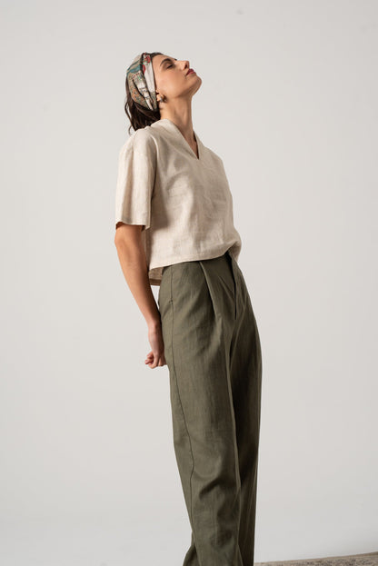 Emil™ – Linen Top in Natural