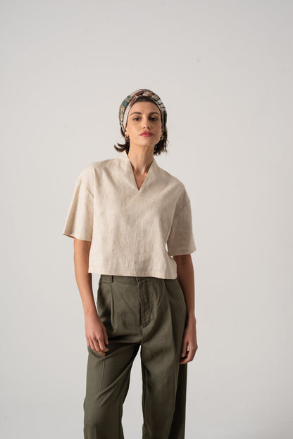 Emil™ – Linen Top in Natural