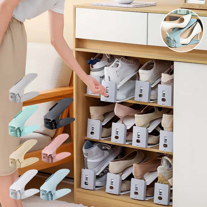 1+1 FREE | RackUp – Adjustable Double-Layer Shoe Rack [Last Day Discount]