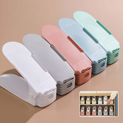 1+1 FREE | RackUp – Adjustable Double-Layer Shoe Rack [Last Day Discount]