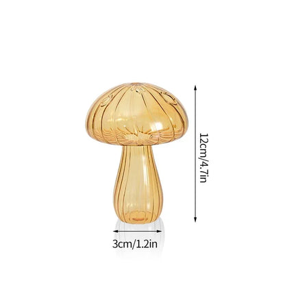 Fungglass™ | Cactus &amp; Mushroom Transparent Glass Vases