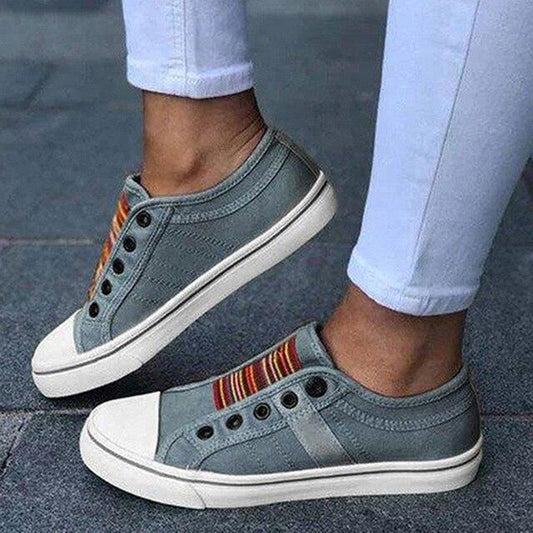 Wiebke™ | Women's Canvas Low-Cut Sneakers – Stylish &amp; Comfortable Everyday Shoes