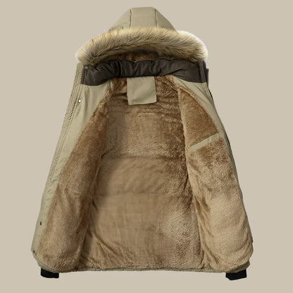 ArcticStyle™ - Puffer jacket with fur hood