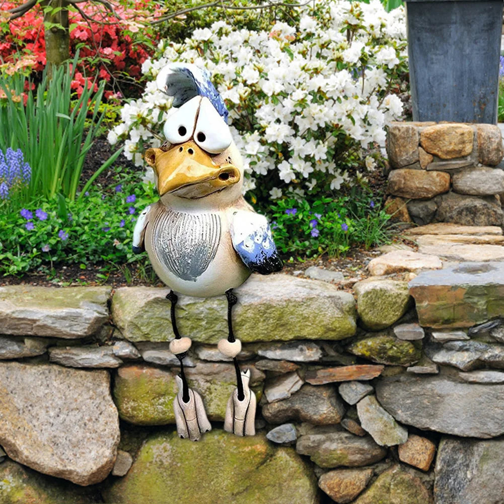 Birdie™ - Durable resin chicken decoration