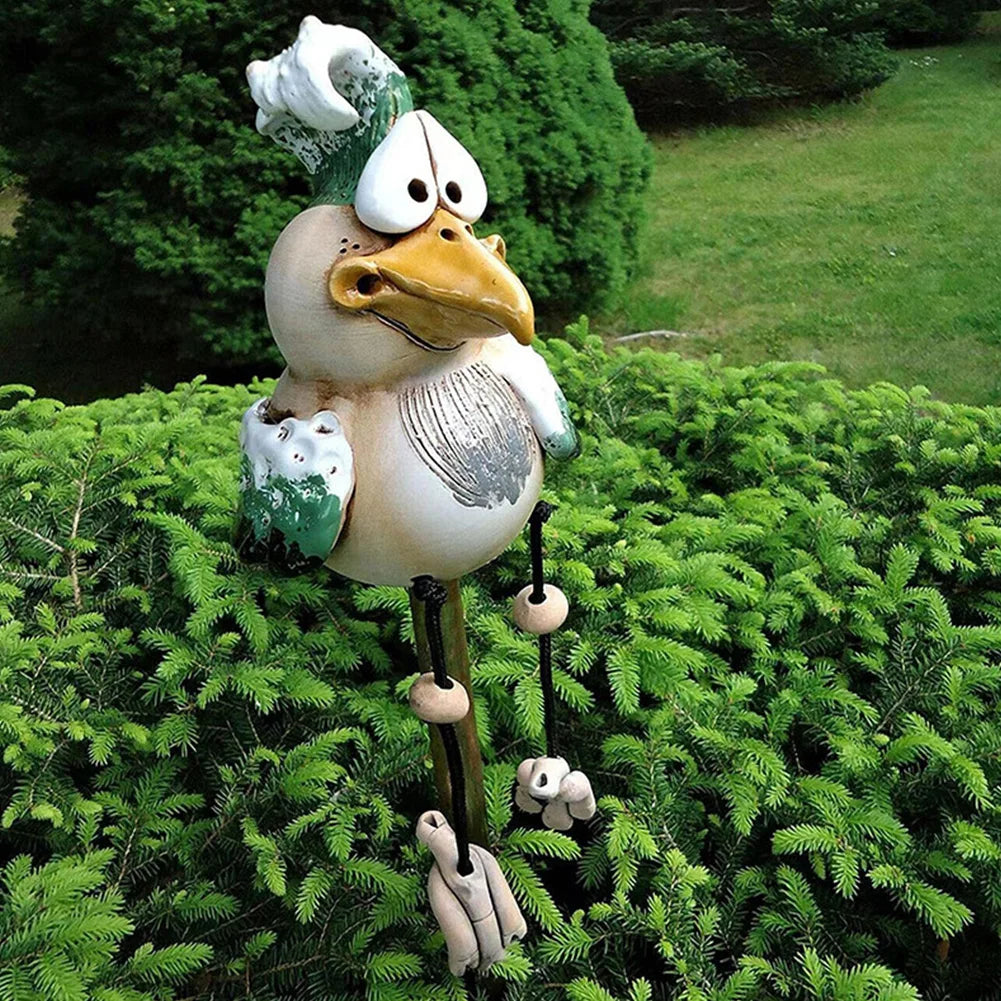 Birdie™ - Durable resin chicken decoration