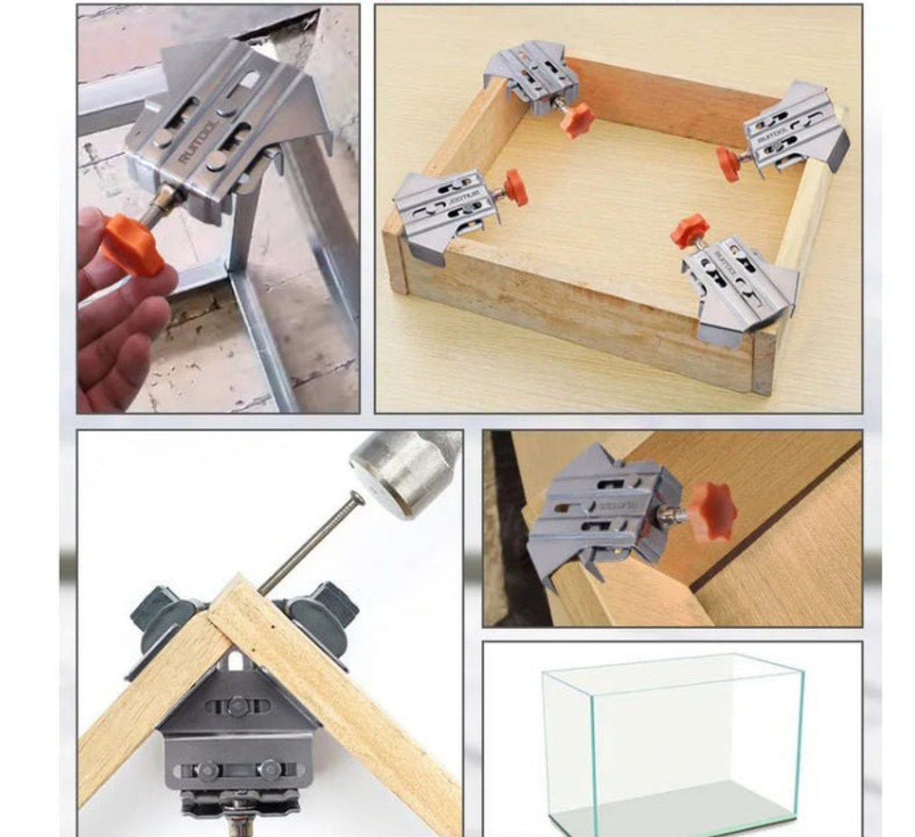 CornerClamps™ | 4-piece set of stainless steel angle clamps