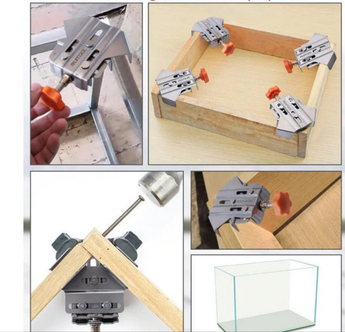 CornerClamps™ | 4-piece set of stainless steel angle clamps