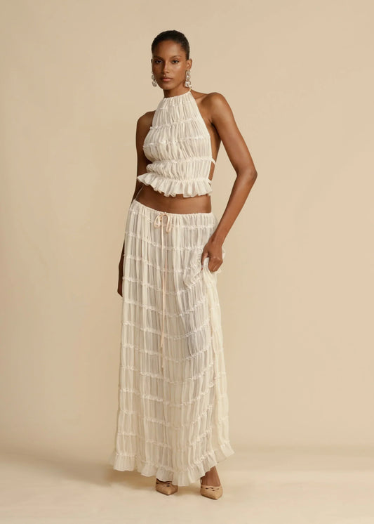 Yvonna™ | Chic two-piece pleated set