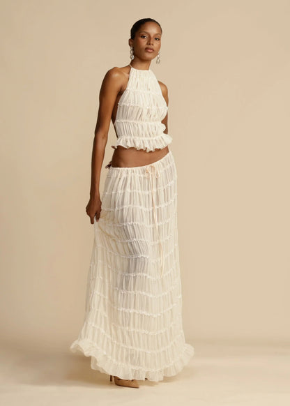 Yvonna™ | Chic two-piece pleated set
