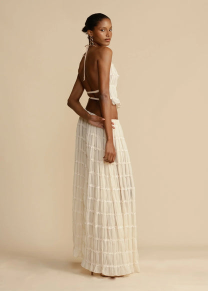 Yvonna™ | Chic two-piece pleated set