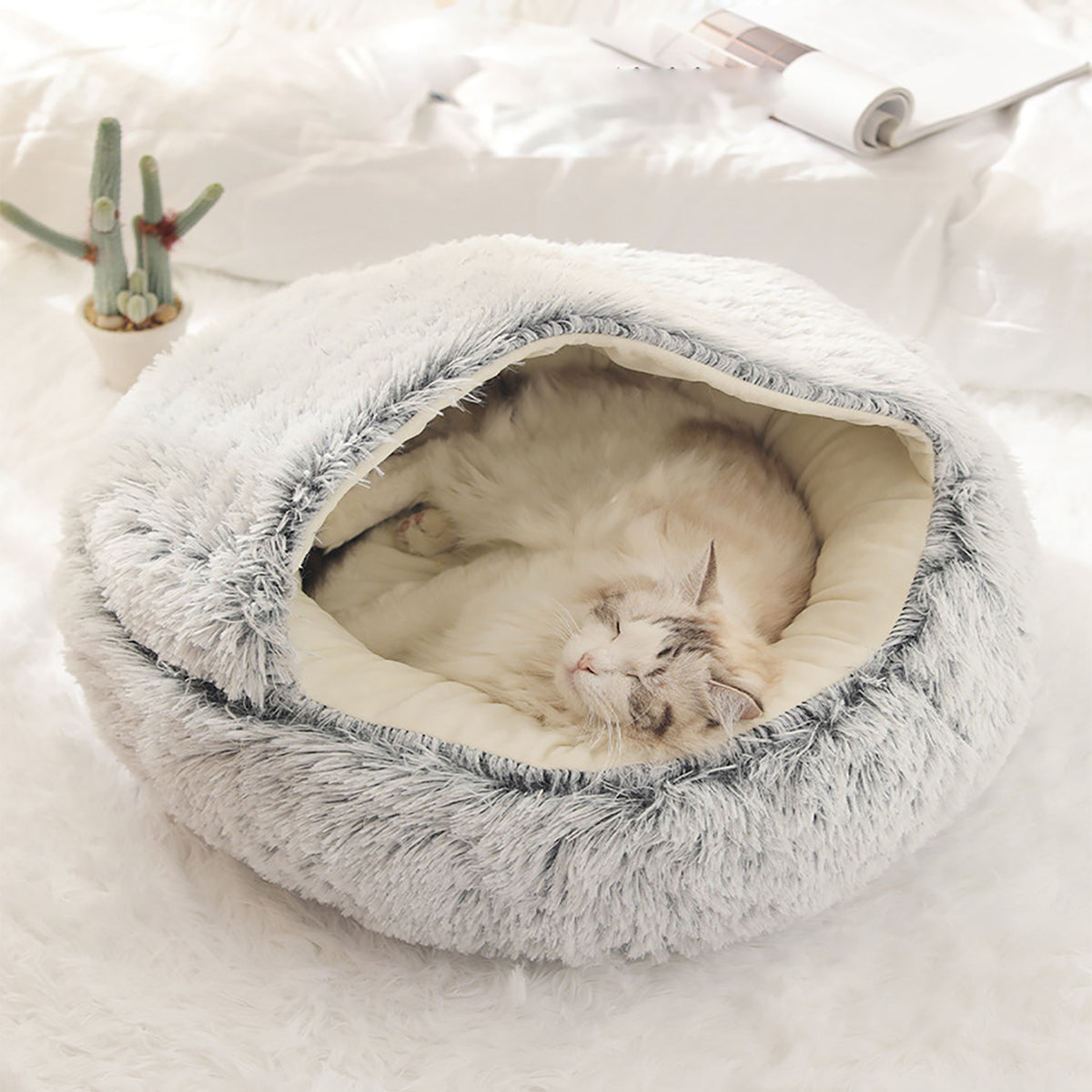 Kuscheliges Plüschbett für Hunde & Katzen