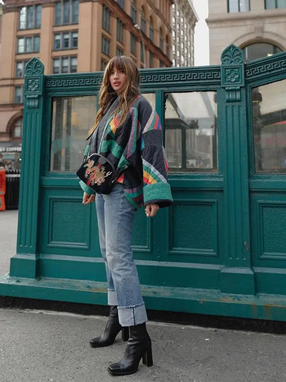 50% off | Alma™ - Multicolored Loose Vintage Jacket [Last Day Discount] 