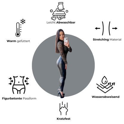 VixenTher™ | Sexy thermal leather leggings
