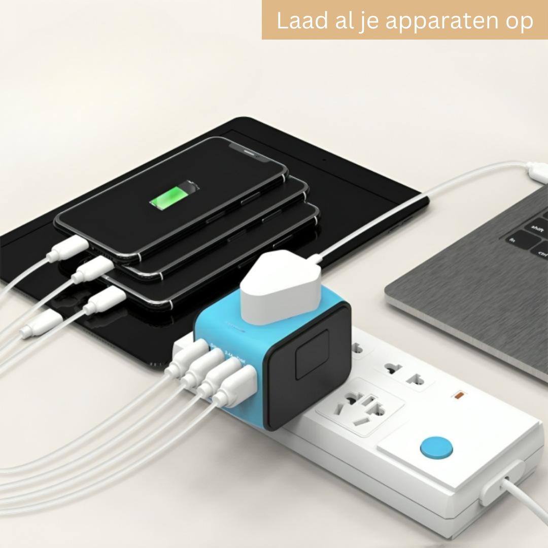 GlobeCharge™ | Offers an all-in-one adapter charging solution
