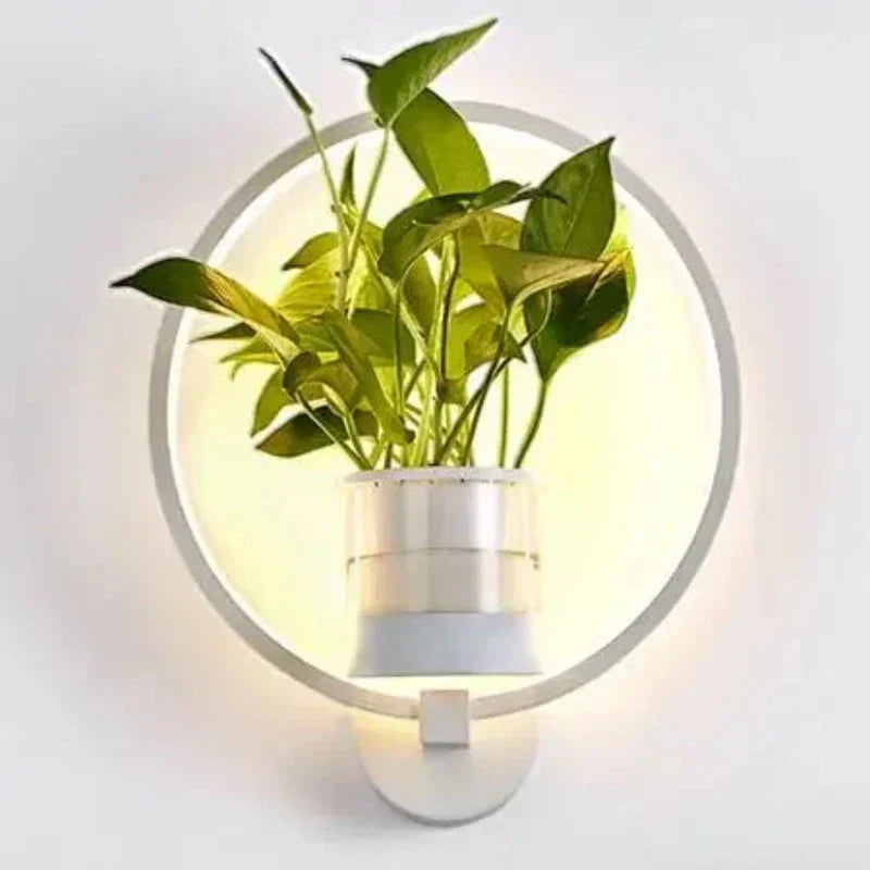 Wandlicht mit Stil & integriertem Pflanzgefäß