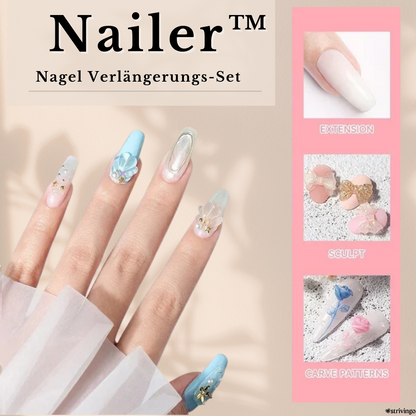 Nailer™ – Hard Gel Nail Extension Kit | Includes UV Lamp!