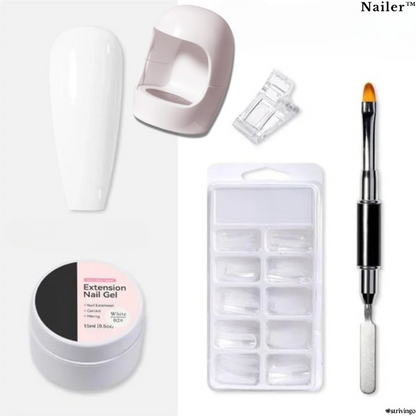 Nailer™ – Hard Gel Nail Extension Kit | Includes UV Lamp!