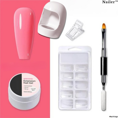 Nailer™ – Hard Gel Nail Extension Kit | Includes UV Lamp!