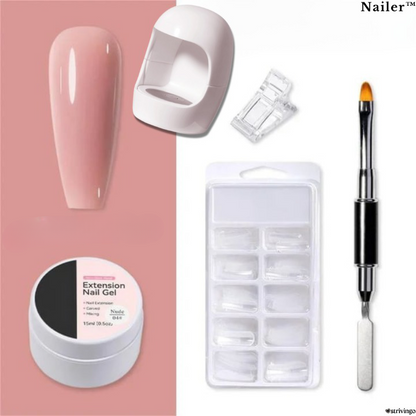Nailer™ – Hard Gel Nail Extension Kit | Includes UV Lamp!