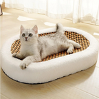 Plüsch-Katzenbett mit kratzbarer Oberfläche