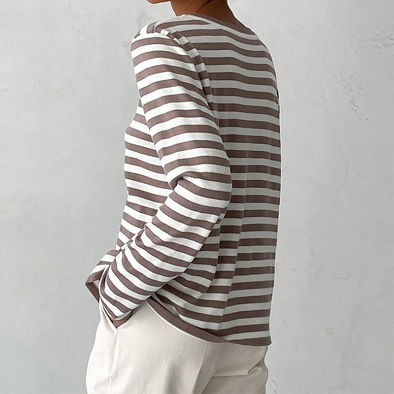 Olivia™ | Striped Long Sleeve Shirt