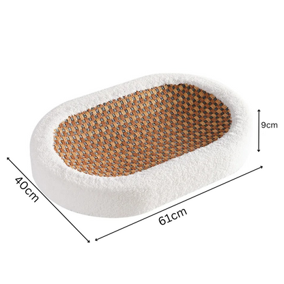 50% off | Cat Scratch Lounge™ - Plush cat bed with scratchable surface