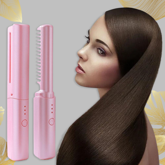 HairGlam™️ | 2 in 1 electric comb / curling iron and straightener