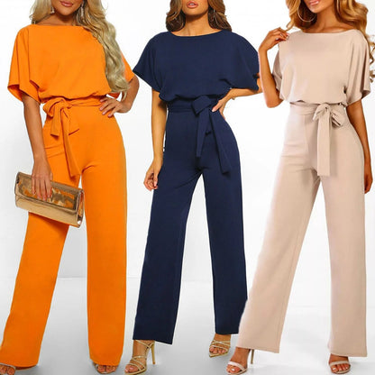 GlamourLine™ | Elegant jumpsuit with a flattering waistband