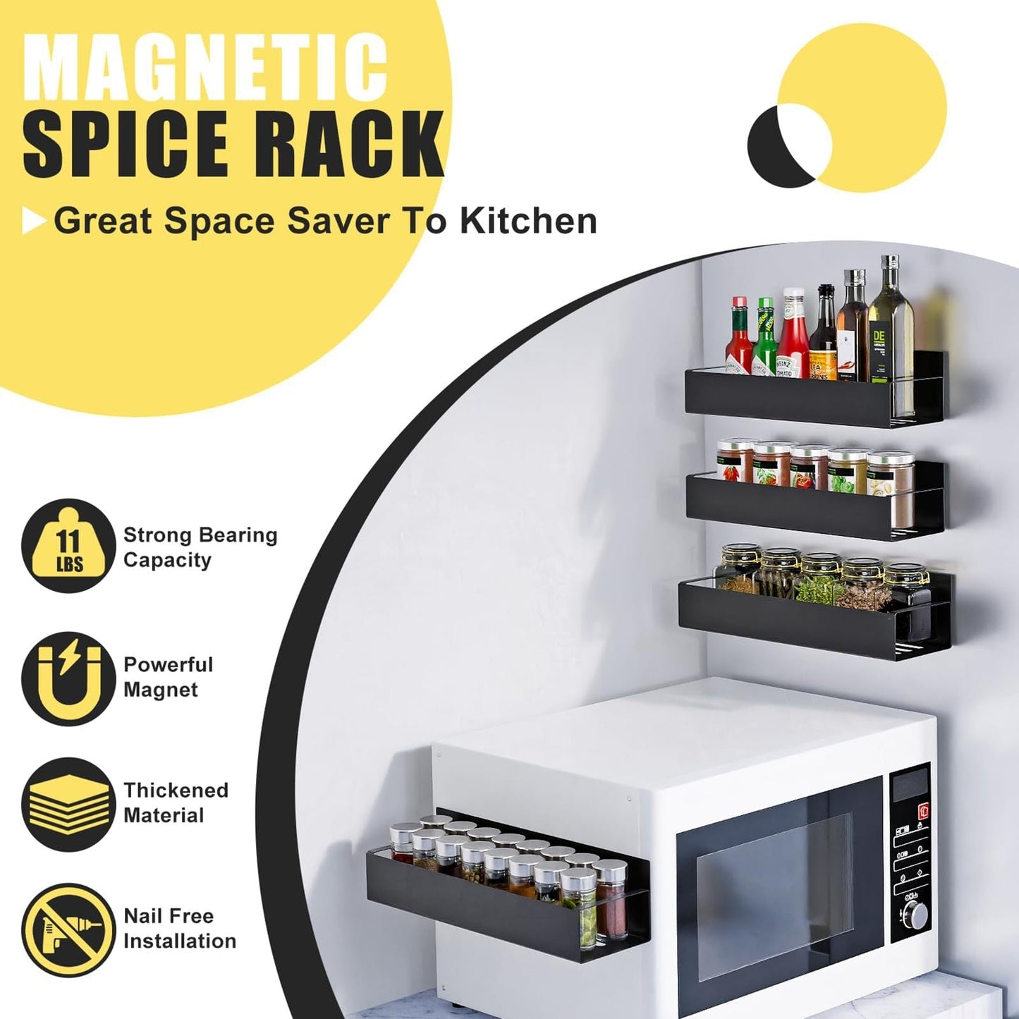 SpiceMag™ | Magnetic spice organizer for a tidy and handy kitchen