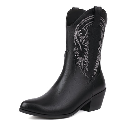 Trivana™ | Fashionable Embroidered Ankle Boots