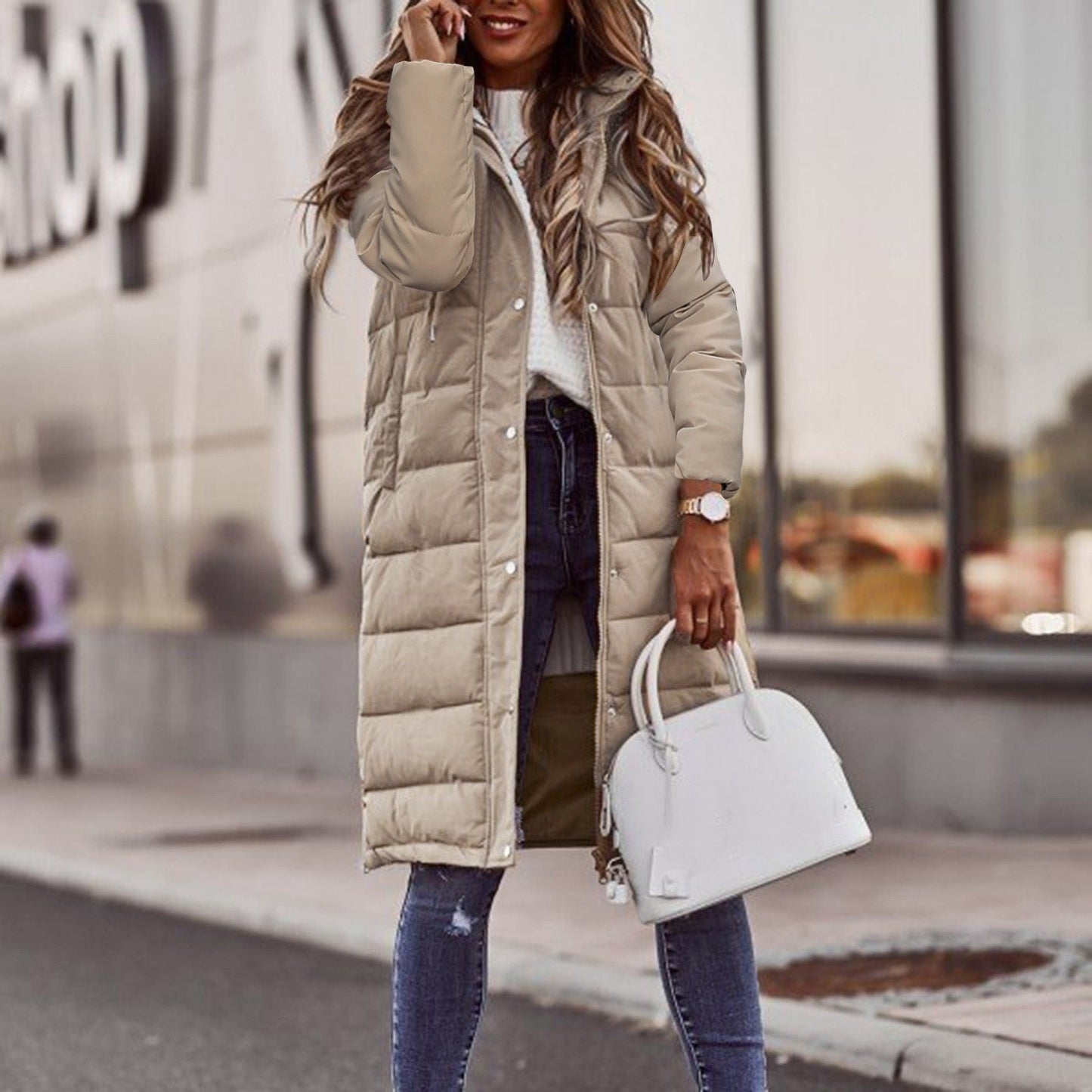 50% off | Ana™ - Fashionable mid-length cotton coat [Last day discount]
