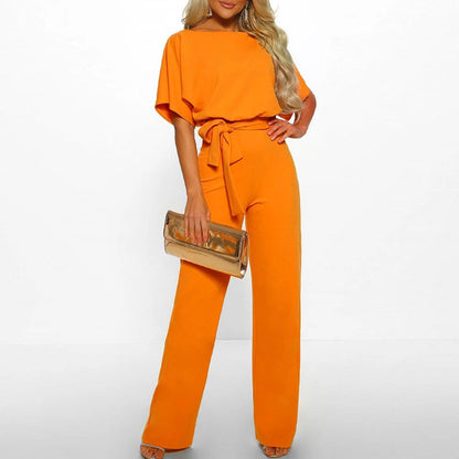 GlamourLine™ | Elegant jumpsuit with a flattering waistband