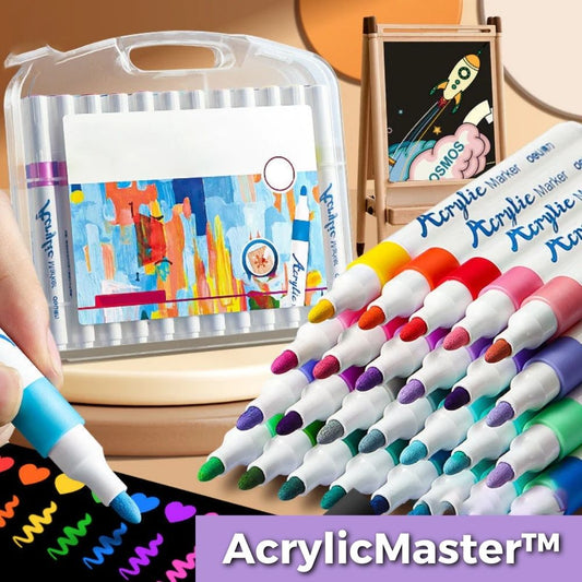 AcrylicMaster™ | 24-color acrylic marker set for vibrant artwork