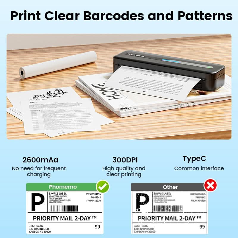 Phomemo™ | M832 Upgrade Portable Thermal Printer