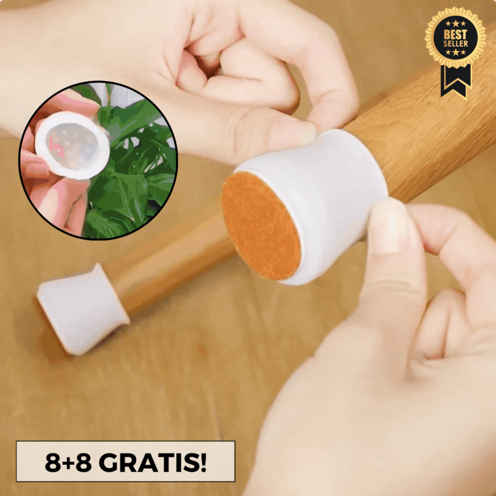 QuietGlide™ | Silicone Furniture Leg Protectors [8+8 FREE]
