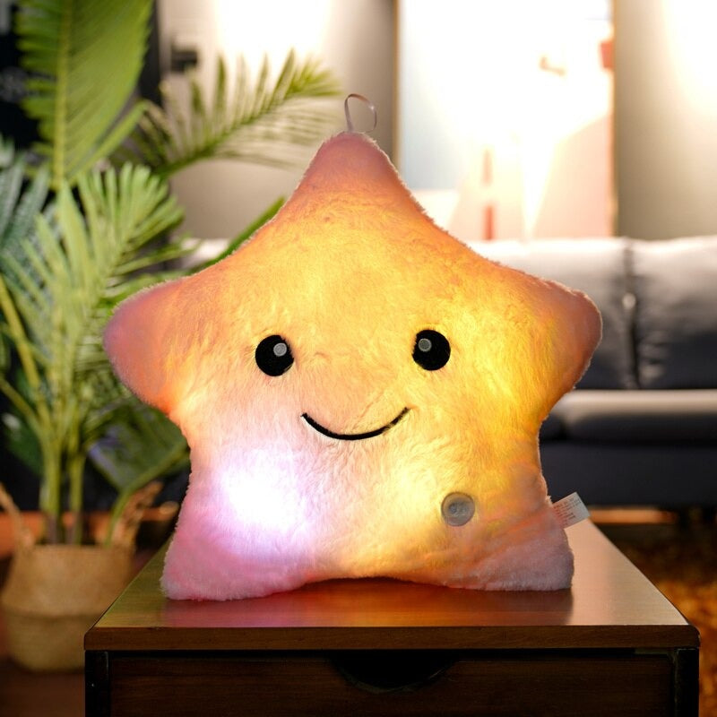 SleepyGlow™ | Cuddly pillow, headrest and nightlight in one