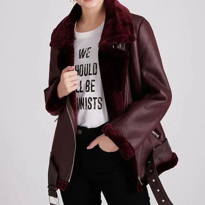 50% off | Emma™ | Thick faux leather jacket