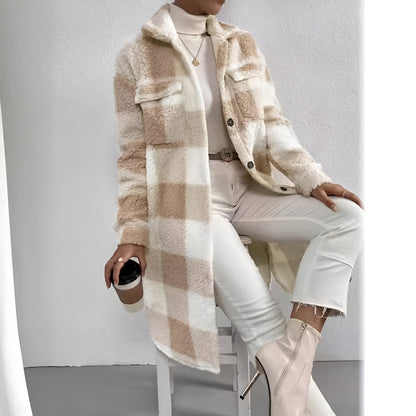 50% off | Estella™ - Long Checked Coat [Last Day Discount] 